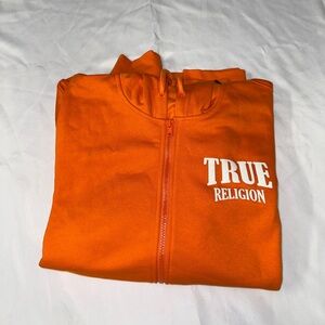 True Religion Vibrant Orange Hoodie